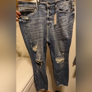 Judy Blue Relaxed Fit distressed skinny jeans Size 20W